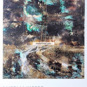 Cartel original de la exposición Éxodo 2022 de Anselm Kiefer