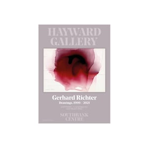 Cartel de la exposición de Gerchard Richter Impresión de arte moderno Impresión original de la exposición