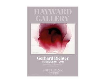 Gerchard Richter exhibition print poster Modern Art Print Original Exhibition print