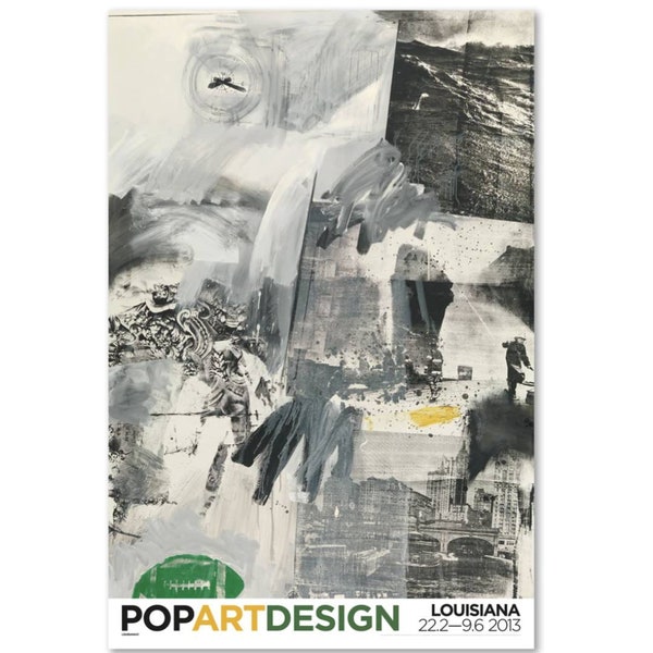 Robert Rauschenberg original exhibition poster Tideline