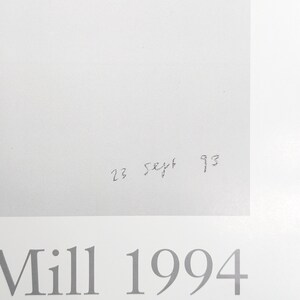 May include: A white background with the text "Mill 1994" in gray lettering. The number "23" and the word "Sept" are handwritten in black ink.