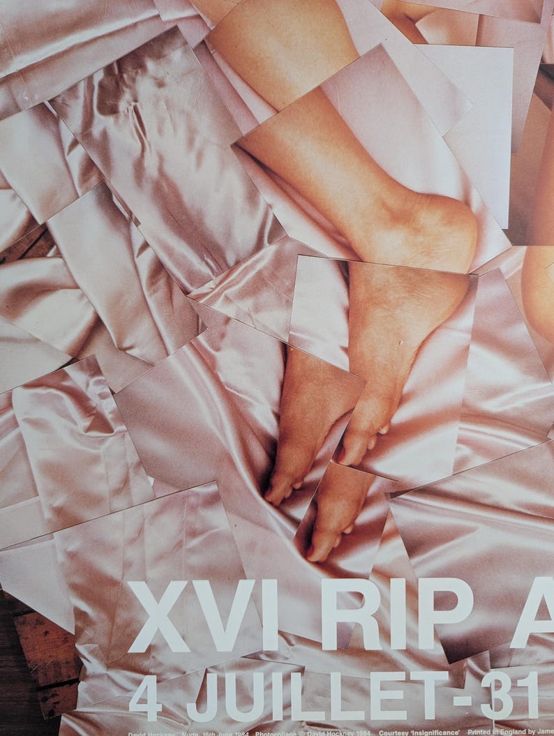 David Hockney Poster XVI RIP ARLES Theresa Russel original authentisches 1980er Jahre seltenes und Vintage Poster Bild 6