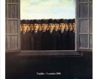Rene Magritte exhibition poster Modern and Contemporary Art original vintage poster