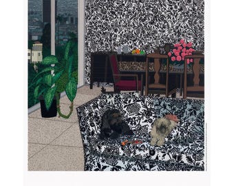 Jonas Wood, Original Exhibition Museum Poster - Etsy