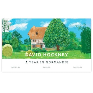 Affiche originale de l'exposition de David Hockney Une année en Normandie