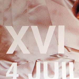 David Hockney Poster XVI RIP ARLES Theresa Russel original authentisches 1980er Jahre seltenes und Vintage Poster Bild 2