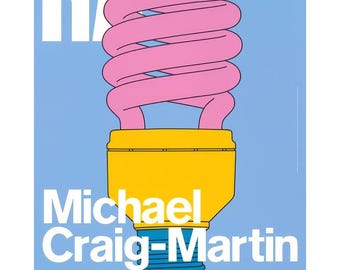 Michael Craig-Martin original exhibition poster Fine Art Wall Print Wall Art Decor Home Office Modern Wall Decor Wall Art Stylish