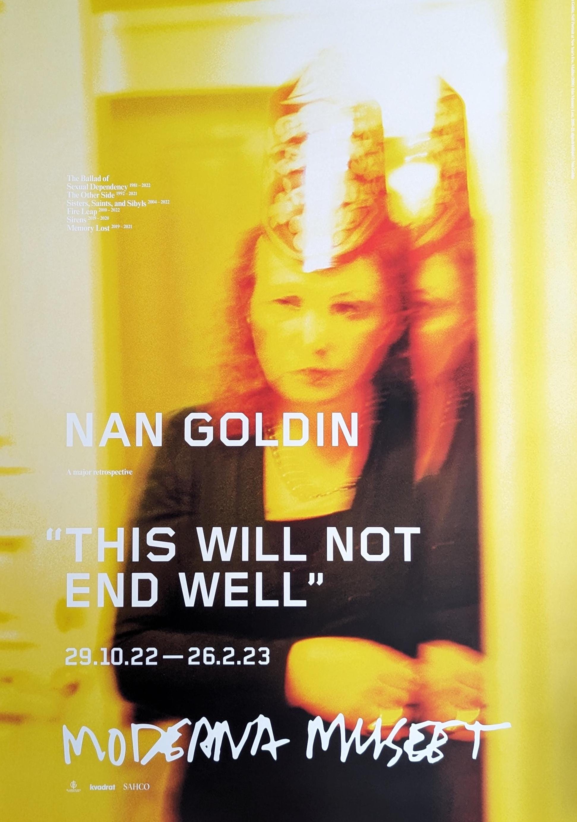 Nan Goldin Original Exhibition Poster Self Portrait Etsy