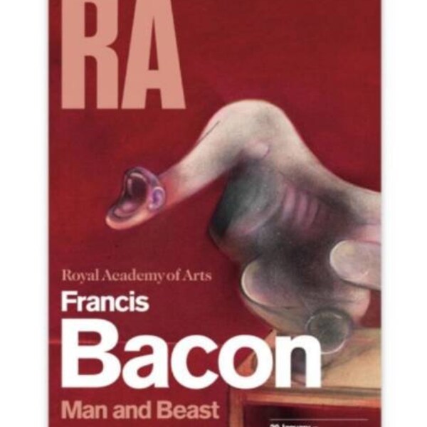 Francis Bacon tentoonstellingsposter Man en Beest