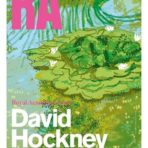 David Hockney exhibition poster The Arrival of Spring  Normandy