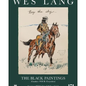 Manifesto originale della mostra di Wes Lang, stampa artistica da parete, decorazione da parete, ufficio, arredamento moderno da parete, arte da parete, decorazione da parete elegante