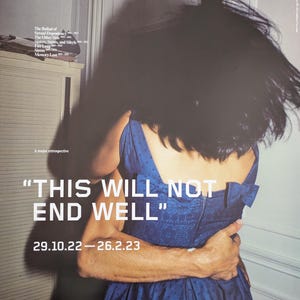 Manifesto originale della mostra di Nan Goldin The Hug 2022
