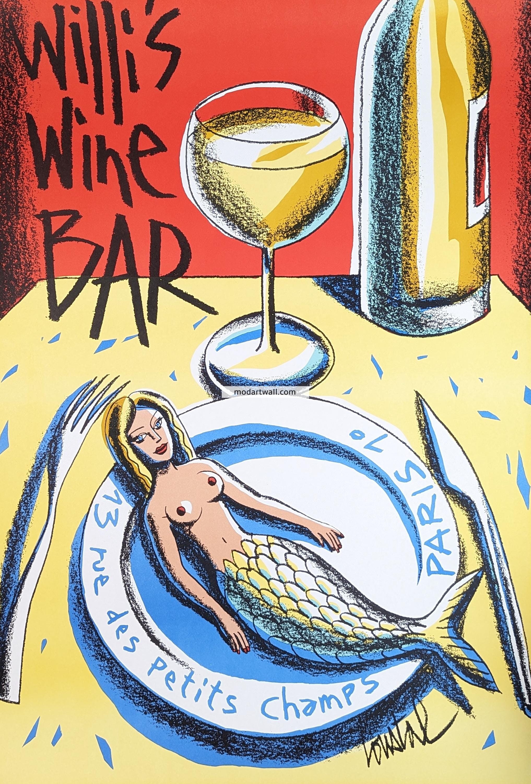 お部屋のインテリアにフランス製リトポスター「Willi’s Wine Bar」 4fcb39358d5cd6c0433f81931d205c