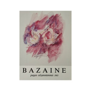 JEAN BAZAINE: Original Lithographic Exhibition Poster for