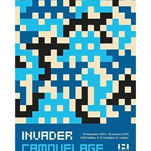 Manifesto originale della mostra Invader, stampa artistica da parete, decorazione da parete, casa, ufficio, decorazione da parete moderna, arte da parete, decorazione da parete elegante