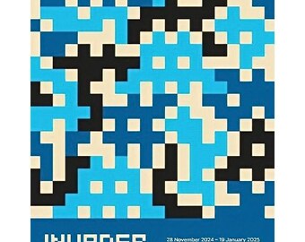 Invader original exhibition poster Fine Art Wall Print Wall Art Decor Home Office Modern Wall Decor Wall Art Stylish Wall Decoration