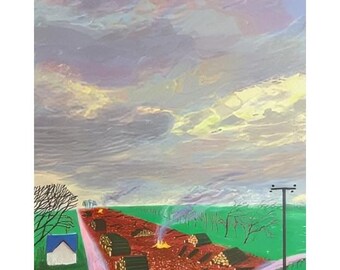 David Hockney original exhibition poster Fine Art Wall Print Wall Art Decor Home Office Modern Wall Decor Wall Art Stylish Wall Decoration