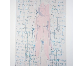 Tracey Emin exhibition print &#39;I am the last of my kind&#39; Modern Art