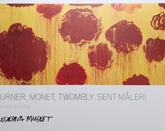 Cy Twombly original exhibition poster Fine Art Wall Print Wall Art Decor Home Office Modern Wall Decor Wall Art Stylish Wall Decoration