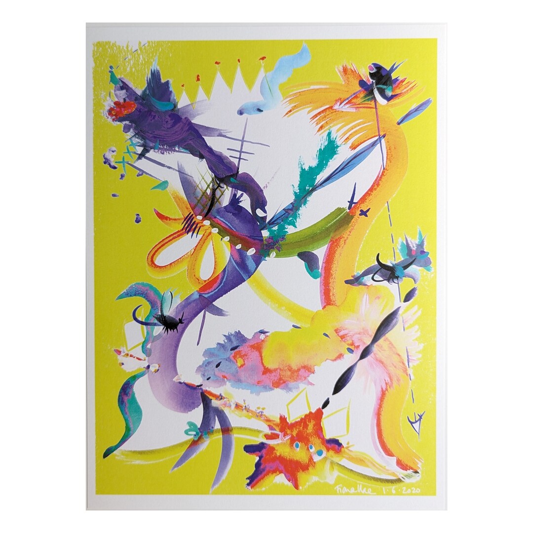 Fiona Rae Art Print 2020 Etsy