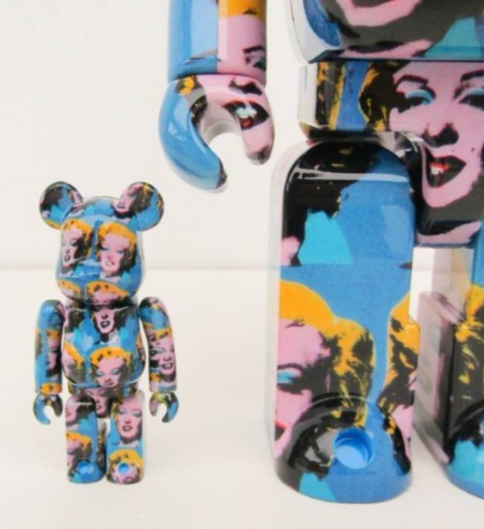 Bearbrick Andy Warhol Marilyn set of two figures original | Etsy