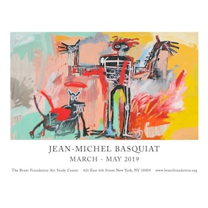 Manifesto originale della mostra di Jean-Michel Basquiat Boy and Dog 2019