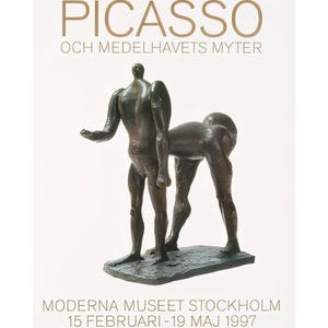 Manifesto originale della mostra di Picasso, stampa artistica da parete, decorazione da parete, casa, ufficio, decorazione da parete moderna, arte da parete, decorazione da parete elegante