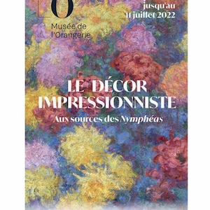 Claude Monet originele tentoonstellingsaffiche Chrysanten