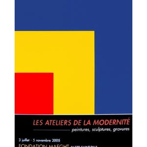 Manifesto originale della mostra di Ellsworth Kelly, stampa artistica da parete, decorazione da parete, ufficio, arredamento moderno da parete, arte da parete, decorazione da parete elegante