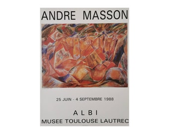 Andre Masson vintage poster 1988  Modern and Contemporary Art