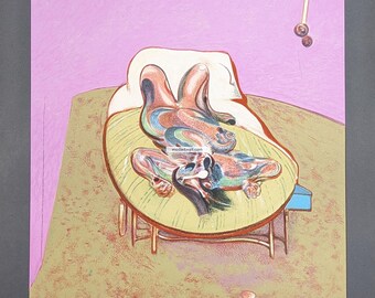 Francis Bacon exhibition poster Personage Couche Authentic Fine Art Wall Print Wall Art Decor Home Office Modern Wall Decor