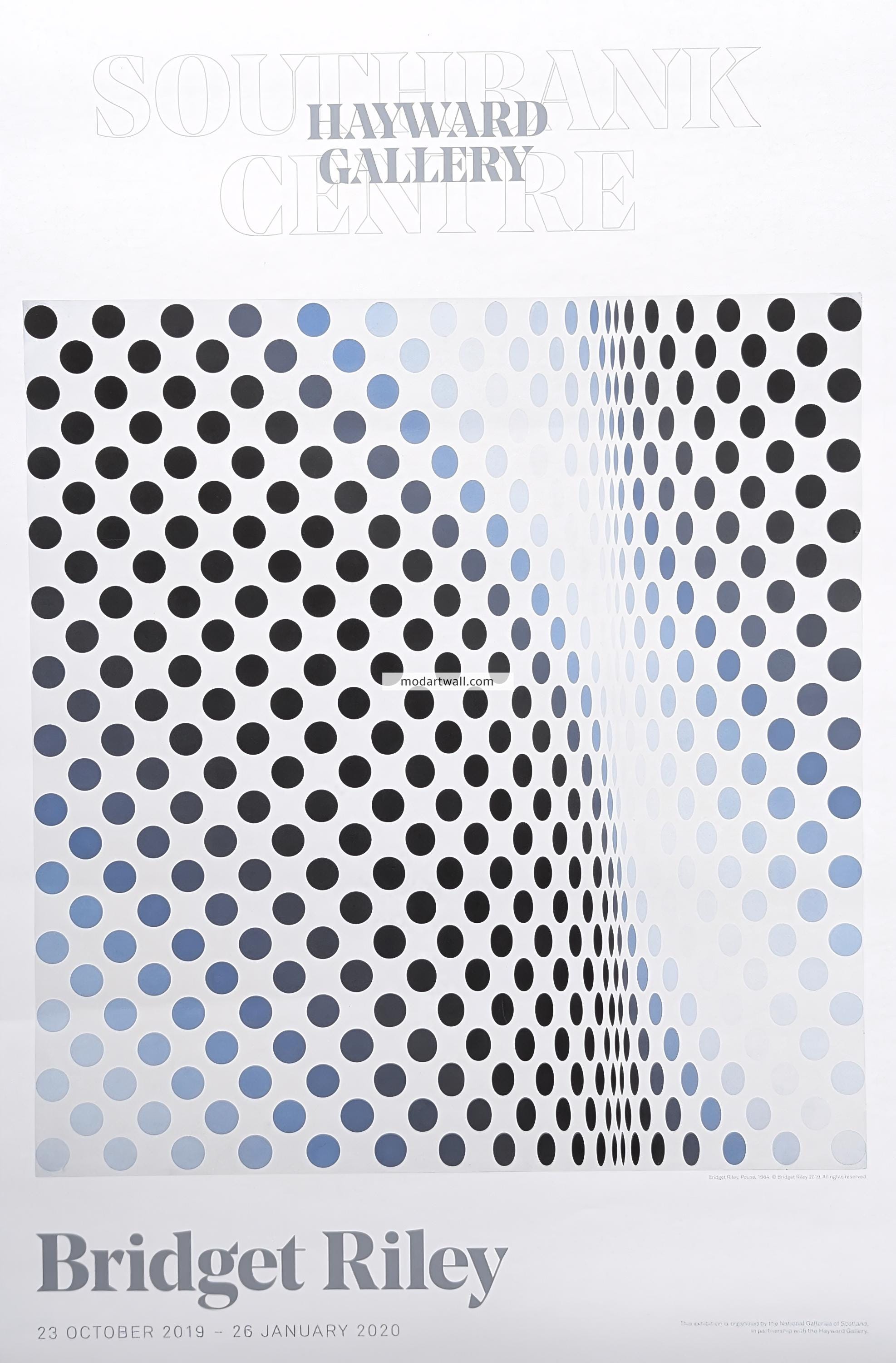 Bridget Riley Original Exhibition Poster Fine Art Wall Print Wall Art ...