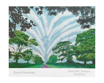 David Hockney original exhibition poster Fine Art Wall Print Wall Art Decor Home Office Modern Wall Decor Wall Art Stylish Wall Decoration