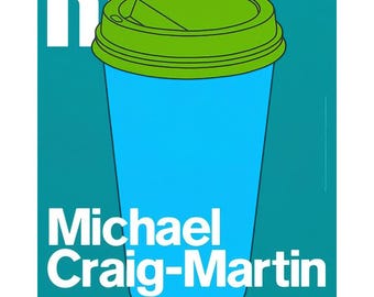 Michael Craig-Martin original exhibition poster Fine Art Wall Print Wall Art Decor Home Office Modern Wall Decor Wall Art Stylish