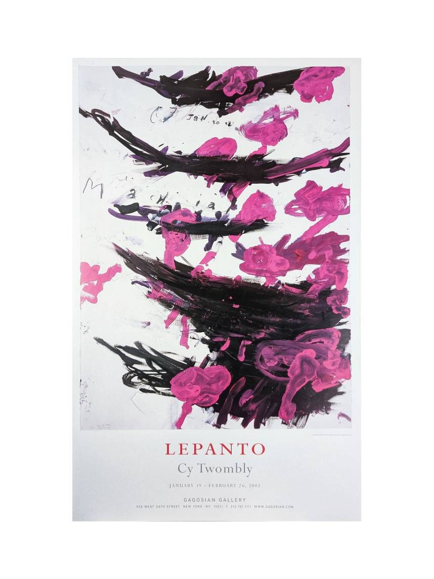 Cy Twombly Exhibition Poster Lepanto 2002 - Etsy UK