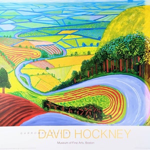 David Hockney exhibition poster Garrowby Hill