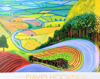David Hockney exhibition poster Garrowby Hill