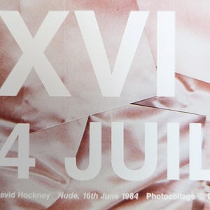 David Hockney Poster XVI RIP ARLES Theresa Russel original authentisches 1980er Jahre seltenes und Vintage Poster Bild 4