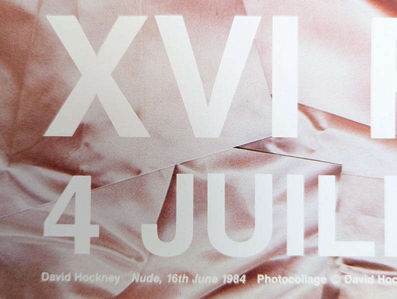 David Hockney Poster XVI RIP ARLES Theresa Russel original authentisches 1980er Jahre seltenes und Vintage Poster Bild 4