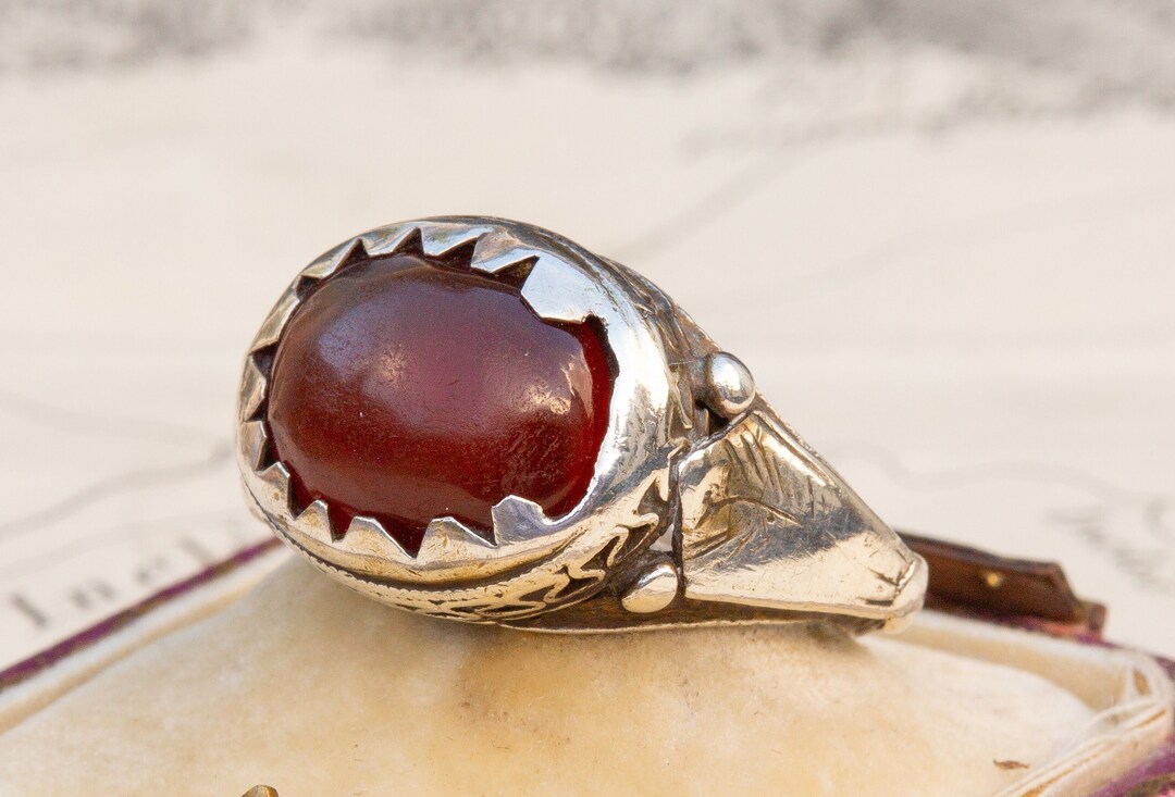 Rare Antique Arabian Peninsula Nomadic Tribal Ethnic Silver Signet Ring ...