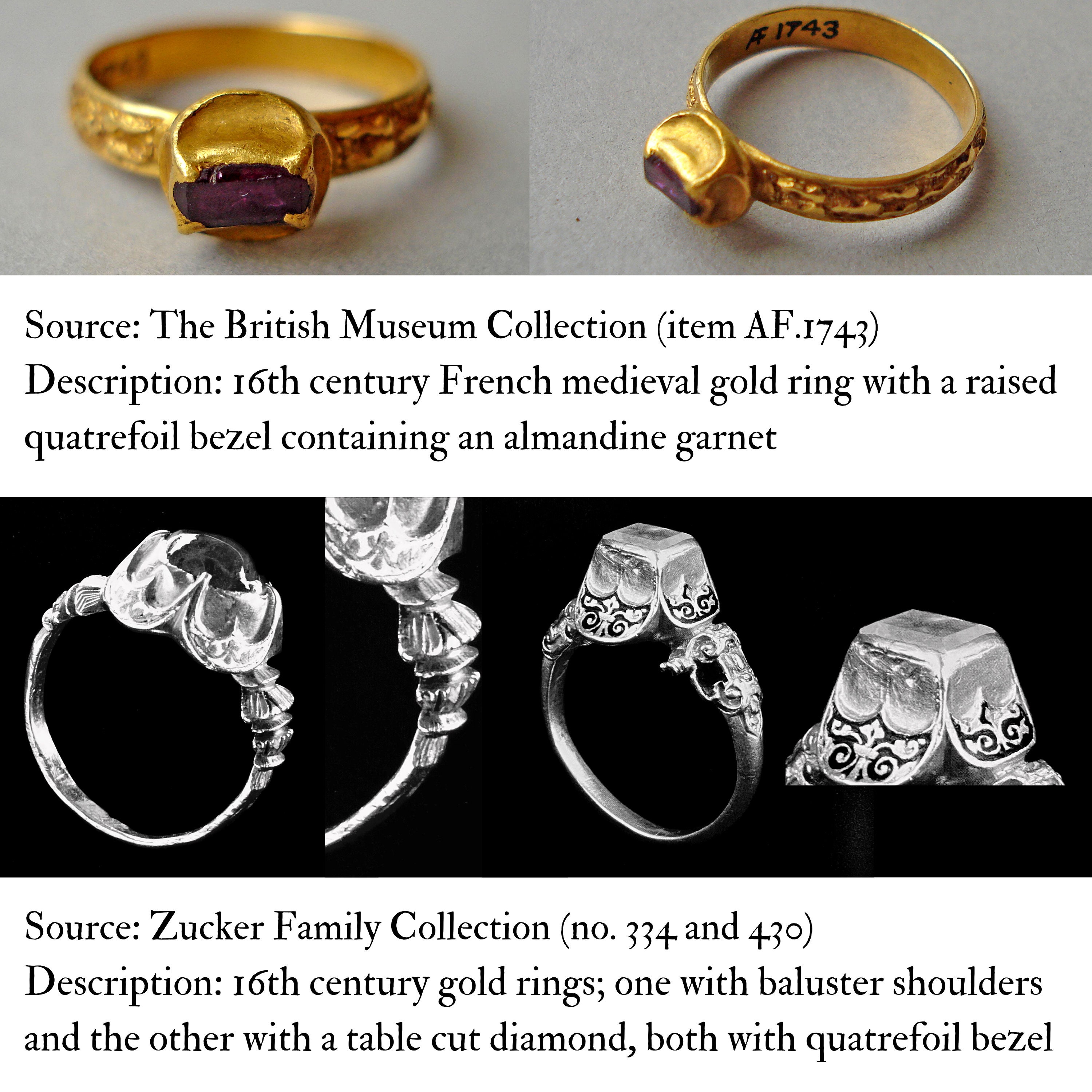 Golden Witch – Vintage 16mm Stainless Steel Metal Rings