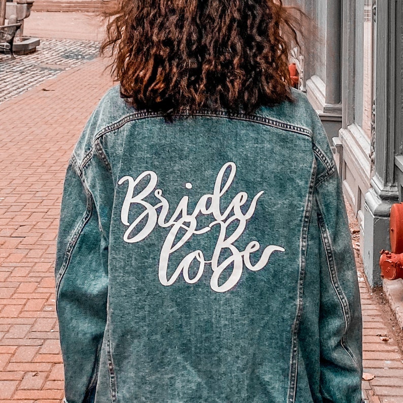 Bride To Be Iron-On for Bridal Jean Jackets