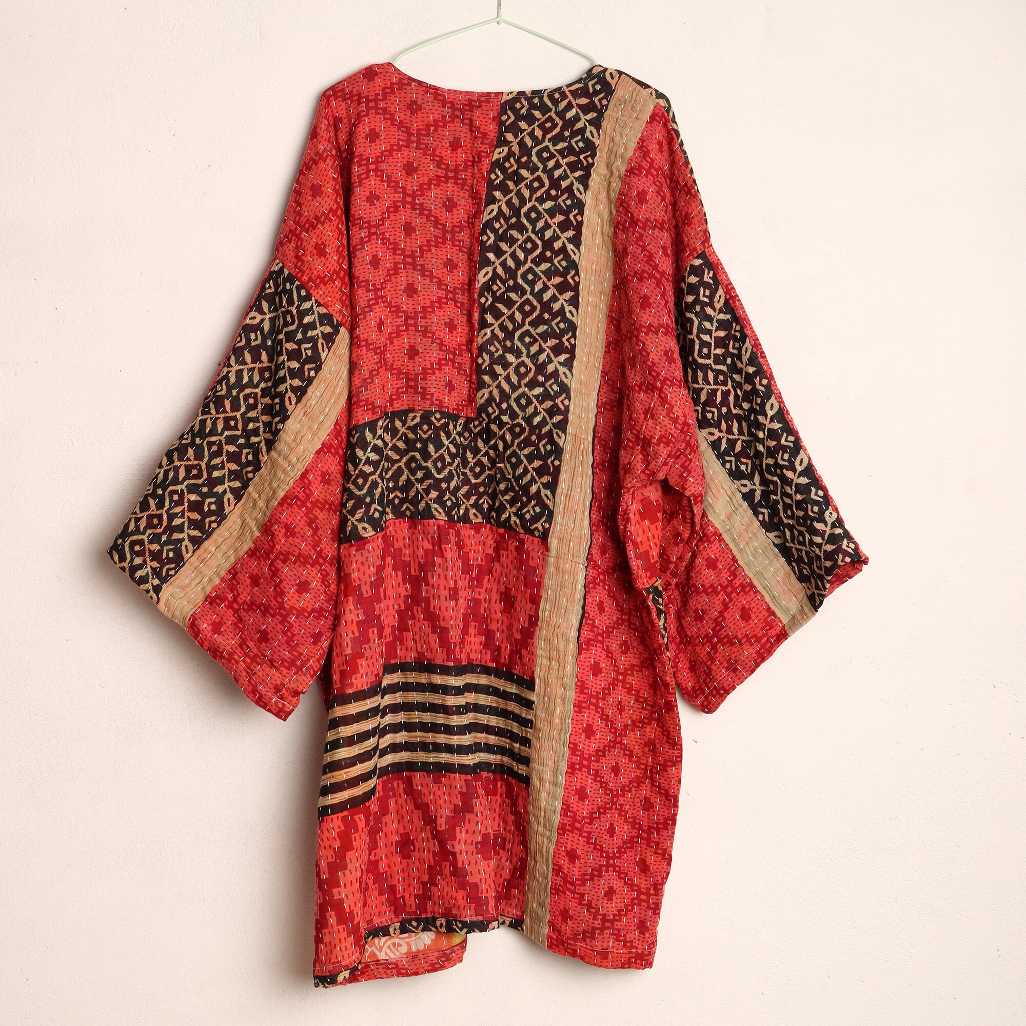 Handmade Kantha Robe Vest Size Coat Kantha Jacket Old Recycle Etsy