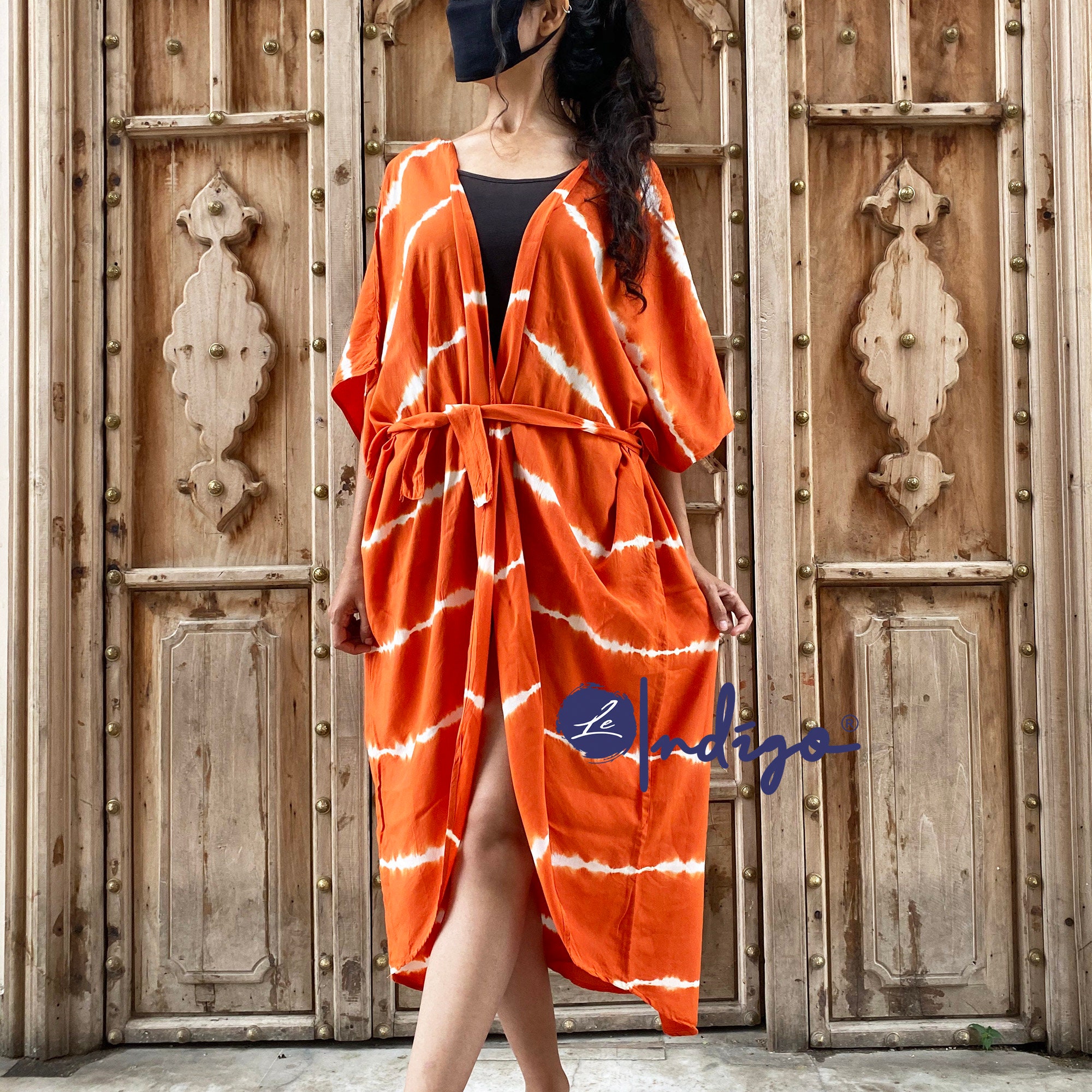 Hand dyed cool sexy cotton beach cover up Resort wear pool Etsy