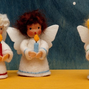PDF Pattern Christmas angels with candle (Dutch and English download)