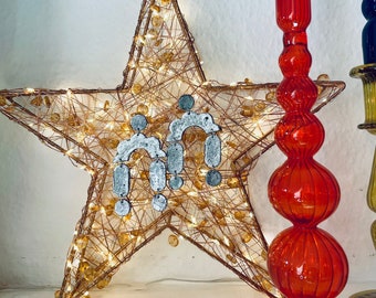 Silver statement earrings, Elegant clay earrings, Christmas stockings for her, Colourful Party earrings, Handmade polymer clay earrings,