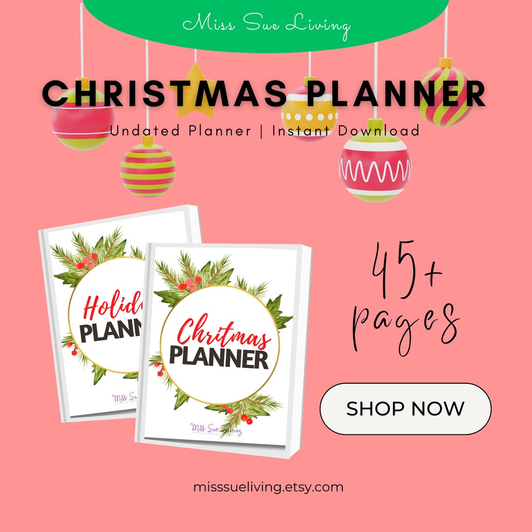 Christmas Planner Printable Holiday Planner Gift Budget Planner Christmas Planner Printable Holiday Planner Gift Budget Planner