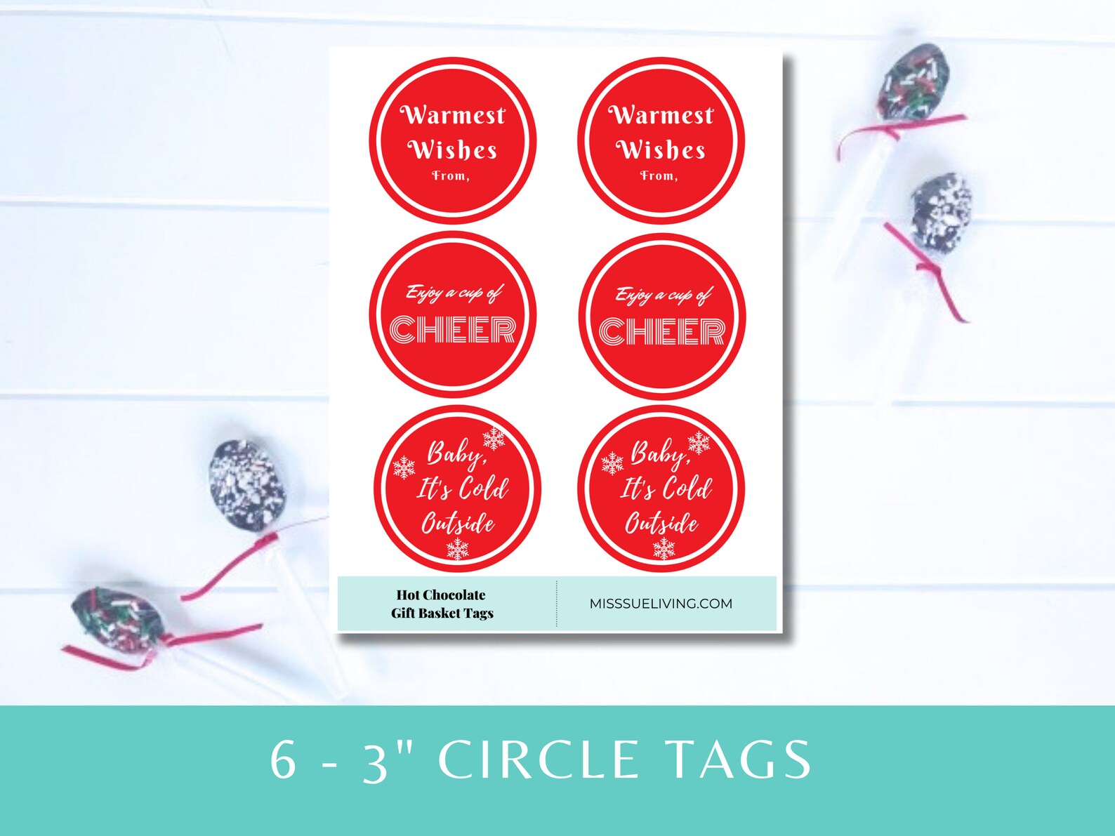 Hot Case Tags Hot Chocolate Gift Tags, Printable Christmas Holiday Tags (PDF) - Etsy