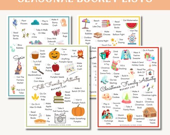 Seasonal Family Activity Bucket List (Digital Download)