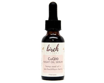 CoQ10 Night Oil Serum | Beauty Oil | Antioxidant | Anti-Aging Serum | Facial Oil | Skincare | Natural Skincare | Vegan Skincare